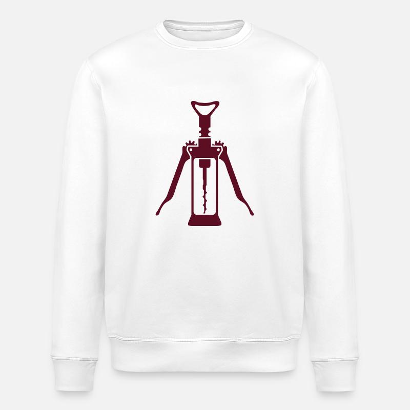 corkscrew_2_c1 - Stanley/Stella ROLLER Unisex Organic Sweatshirt - white