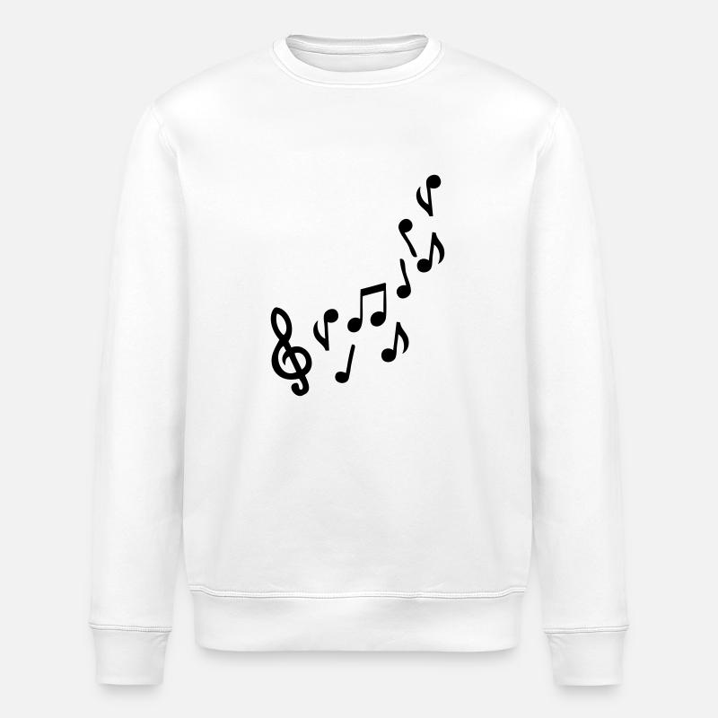 note de musique - Sweat bio ROLLER Stanley/Stella Unisexe - blanc