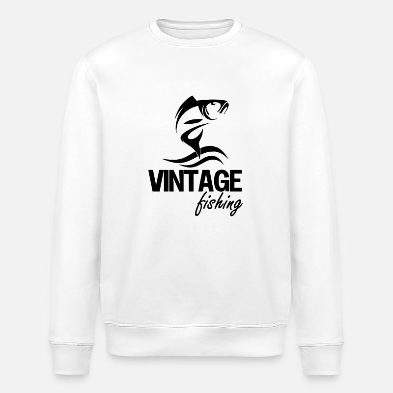 Fishing Love - Stanley/Stella Unisex Bio-Sweatshirt ROLLER - Weiß