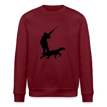 hunter dog - Stanley/Stella ROLLER Unisex Organic Sweatshirt - white - Front - Nik (191cm)