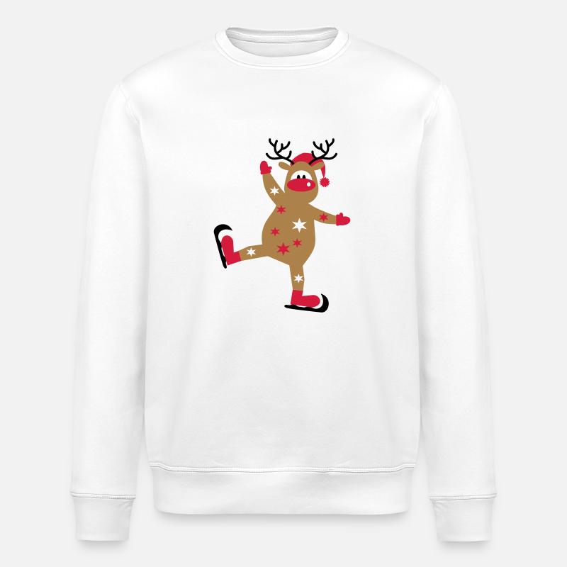 weihnachten - Stanley/Stella Unisex Bio-Sweatshirt ROLLER - Weiß
