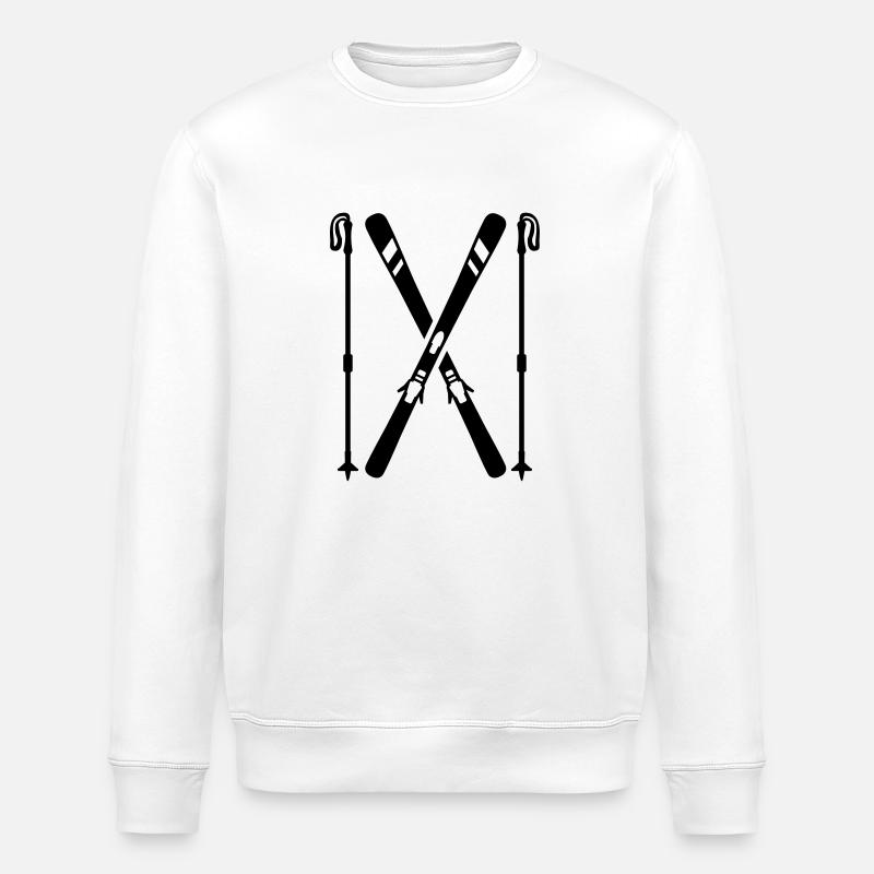 Ski - Sweat bio ROLLER Stanley/Stella Unisexe - blanc