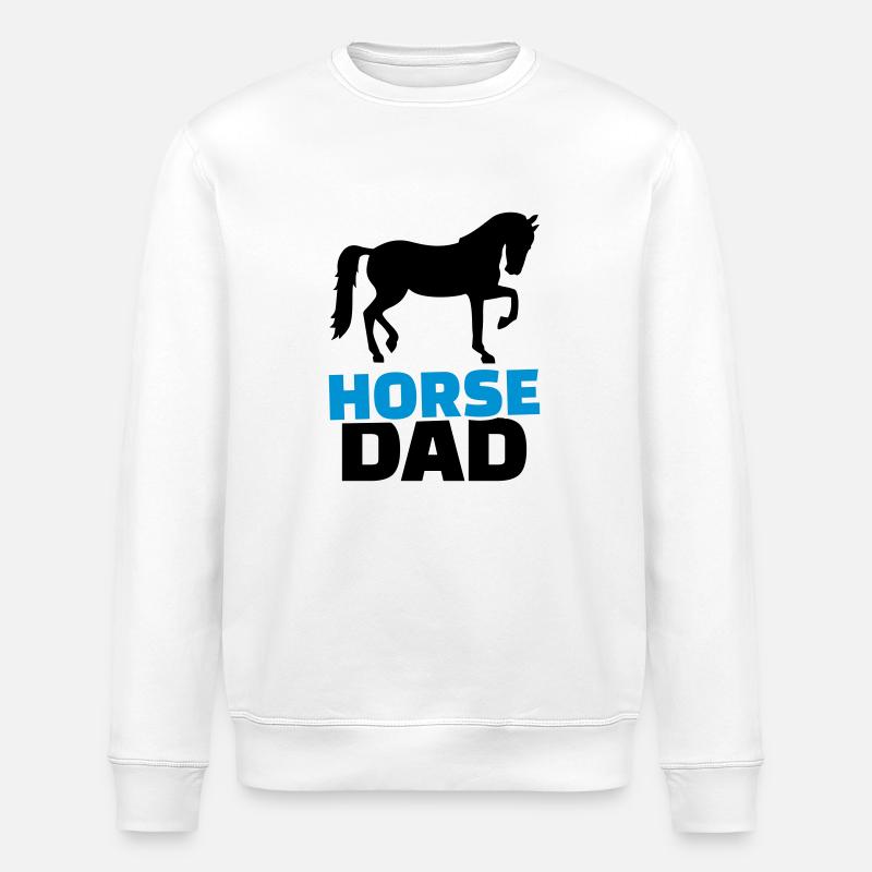 Horse Dad - Sweat bio ROLLER Stanley/Stella Unisexe - blanc