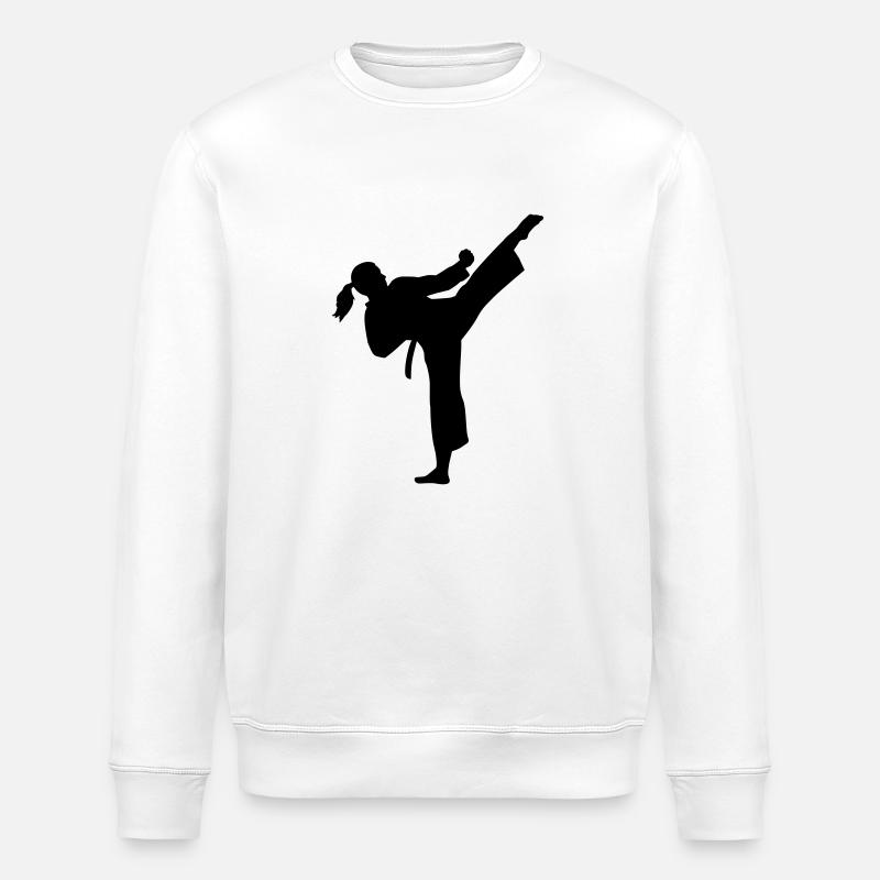 Karate - Sweat bio ROLLER Stanley/Stella Unisexe - blanc