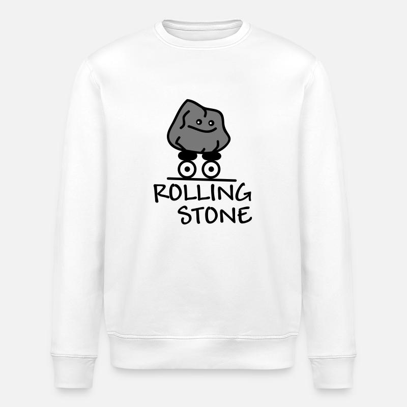 Rolling Stone - Stanley/Stella ROLLER Unisex Organic Sweatshirt - white