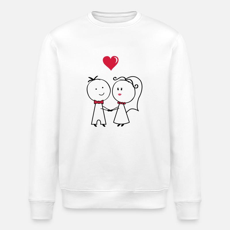 ehepaar_2 - Stanley/Stella ROLLER Unisex Organic Sweatshirt - white