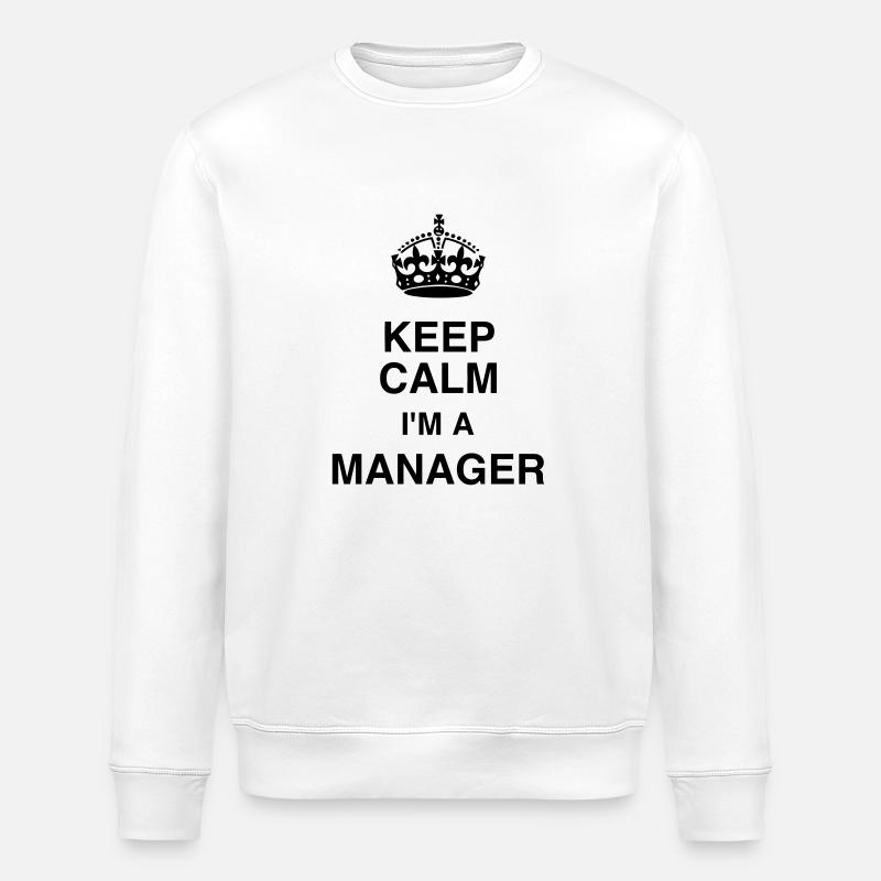 Manager / Chef / Arbeit / Job - Stanley/Stella Unisex Bio-Sweatshirt ROLLER - Weiß