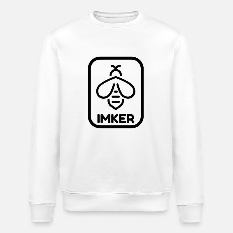 Beekeeping Beekeeper Bee Imker Apiculture - Stanley/Stella ROLLER Unisex Organic Sweatshirt - white