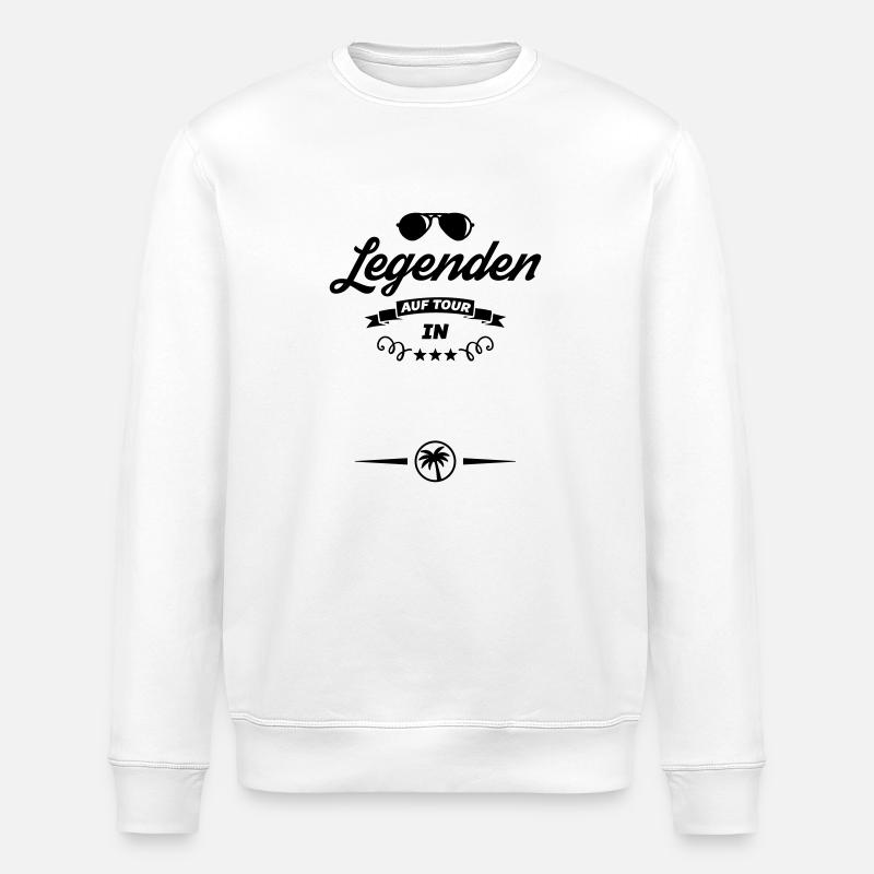 vorlage legenden tour - Stanley/Stella Unisex Bio-Sweatshirt ROLLER - Weiß