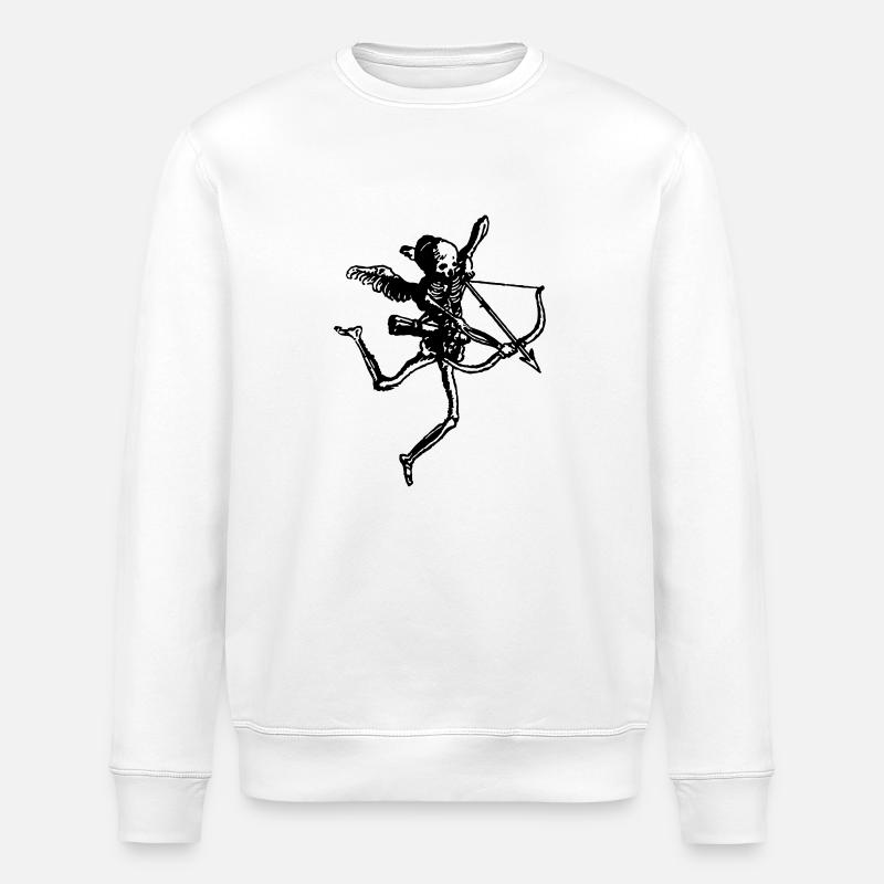 Amor Skelett - Stanley/Stella Unisex Bio-Sweatshirt ROLLER - Weiß