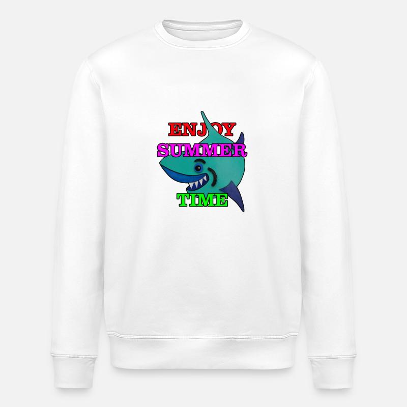 Requin - Sweat bio ROLLER Stanley/Stella Unisexe - blanc