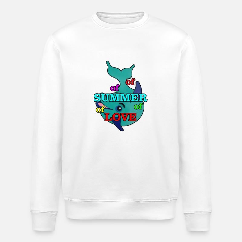 Delfin - Stanley/Stella Unisex Bio-Sweatshirt ROLLER - Weiß