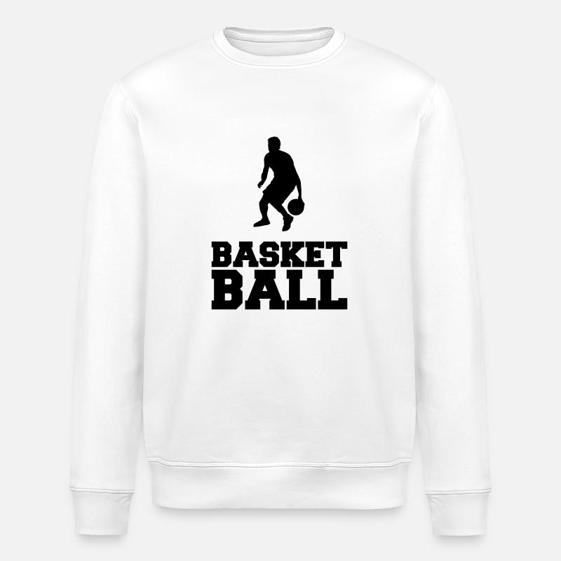 basket-ball - Sweat bio ROLLER Stanley/Stella Unisexe - blanc