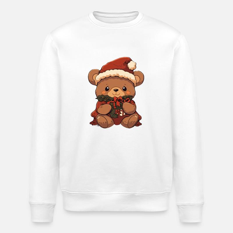 Noël Teddy 3 - Sweat bio ROLLER Stanley/Stella Unisexe - blanc