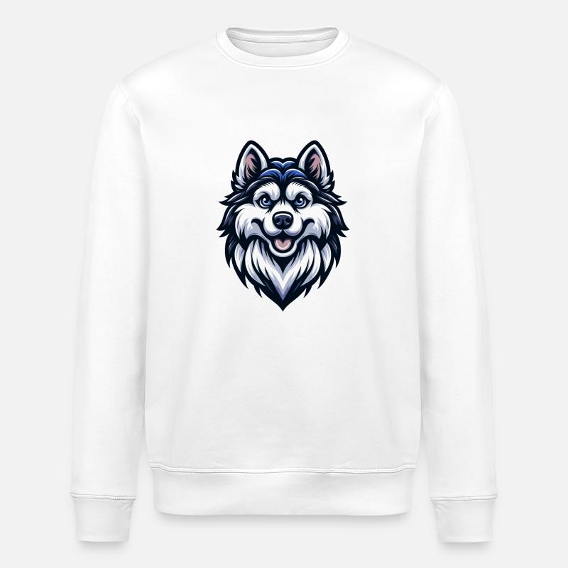 Loup mignon - Sweat bio ROLLER Stanley/Stella Unisexe - blanc
