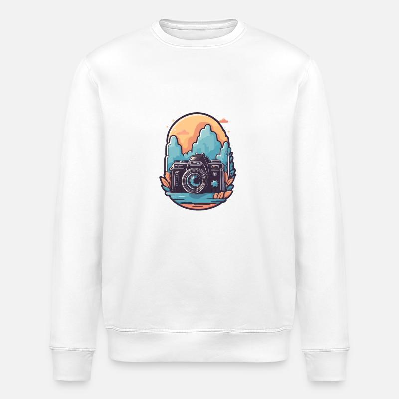 Forest Lens - Sweat bio ROLLER Stanley/Stella Unisexe - blanc