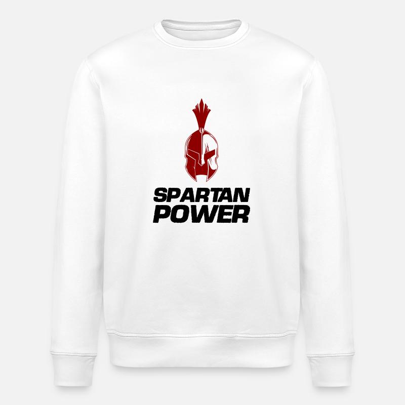 spartan power - Stanley/Stella Unisex Bio-Sweatshirt ROLLER - Weiß