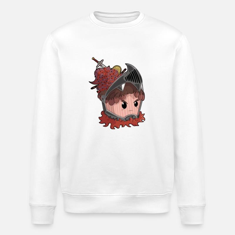 Knight Cupcake - Stanley/Stella Unisex Bio-Sweatshirt ROLLER - Weiß