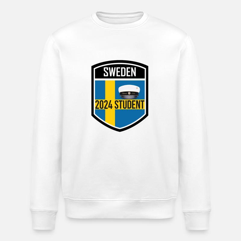 Abschlussfeier 2024 Abiturfeier - Stanley/Stella Unisex Bio-Sweatshirt ROLLER - Weiß