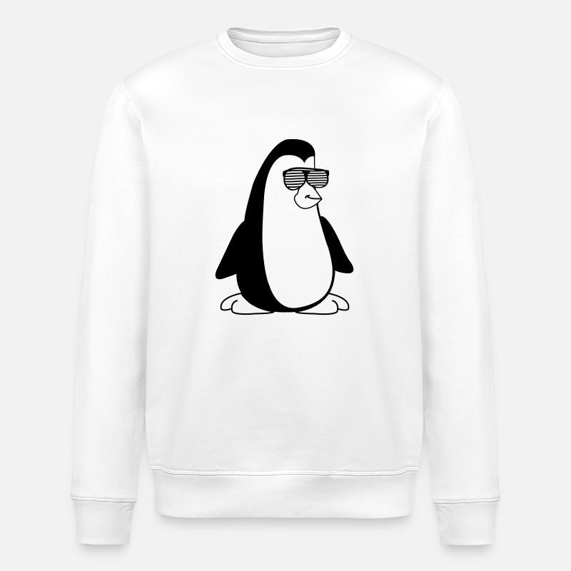 Pingouin cool 001 - Sweat bio ROLLER Stanley/Stella Unisexe - blanc