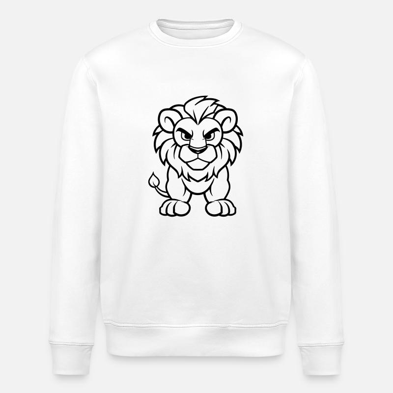 Bande dessinée du lion - Sweat bio ROLLER Stanley/Stella Unisexe - blanc