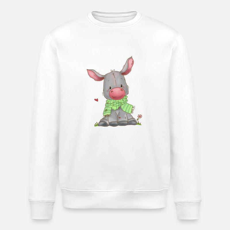 Âne - Sweat bio ROLLER Stanley/Stella Unisexe - blanc