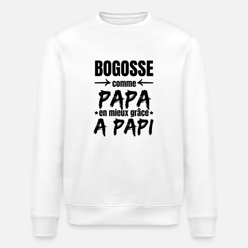 BEAU GOSSE - Sweat bio ROLLER Stanley/Stella Unisexe - blanc