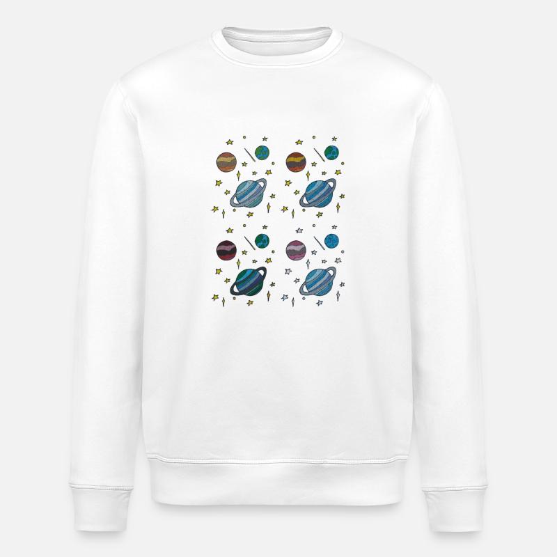 planeten gewebe - Stanley/Stella Unisex Bio-Sweatshirt ROLLER - Weiß