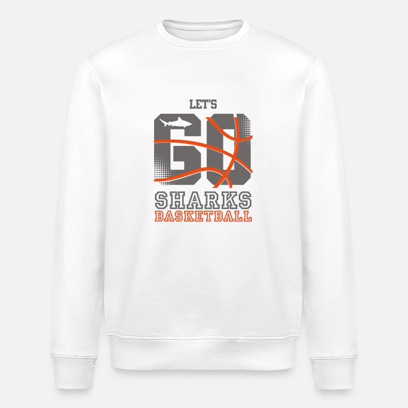 Lâchez-vous les requins - Sweat bio ROLLER Stanley/Stella Unisexe - blanc