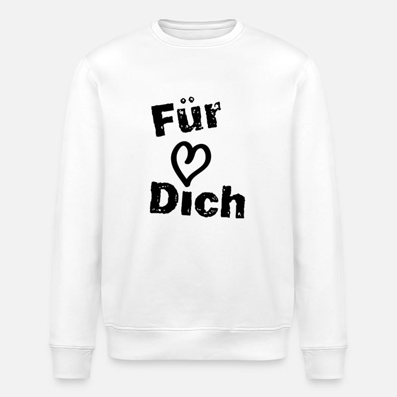 Für Dich - Stanley/Stella Unisex Bio-Sweatshirt ROLLER - Weiß