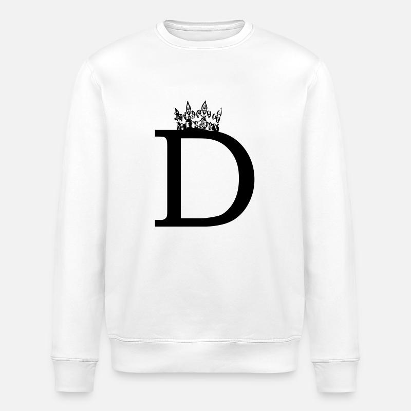 crown D - Stanley/Stella ROLLER Unisex Organic Sweatshirt - white