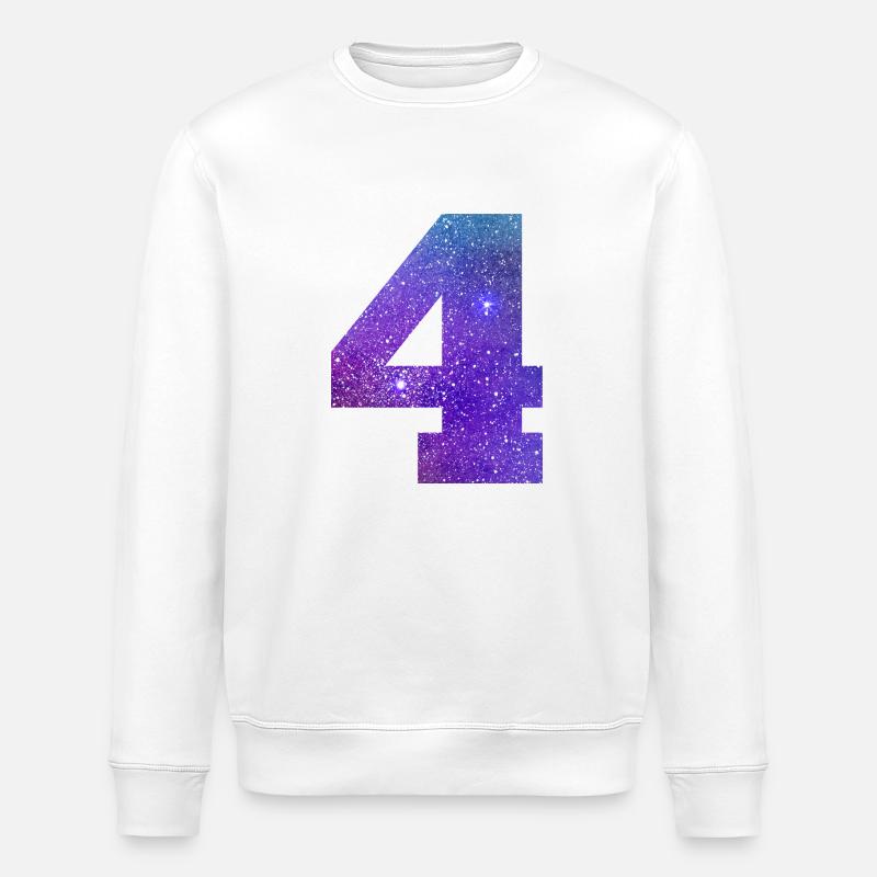 Galaxie Nummer 4 - Stanley/Stella Unisex Bio-Sweatshirt ROLLER - Weiß