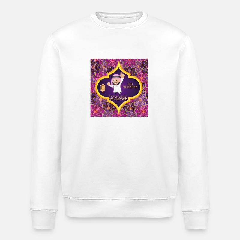 Ramadan, Eid Mubarak - Stanley/Stella ROLLER Unisex Organic Sweatshirt - white