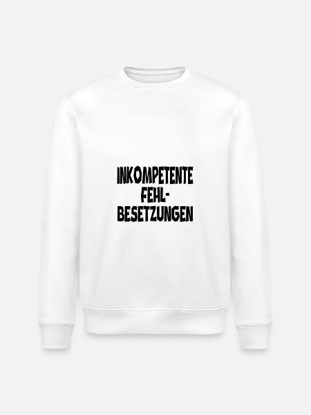 Inkompetenz - Stanley/Stella Unisex Bio-Sweatshirt ROLLER - Weiß