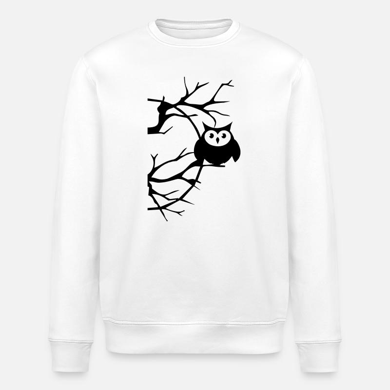 Eule - Stanley/Stella Unisex Bio-Sweatshirt ROLLER - Weiß