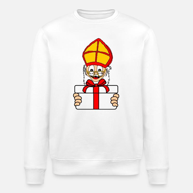 Cadeau Sinterklaas - Sweat bio ROLLER Stanley/Stella Unisexe - blanc