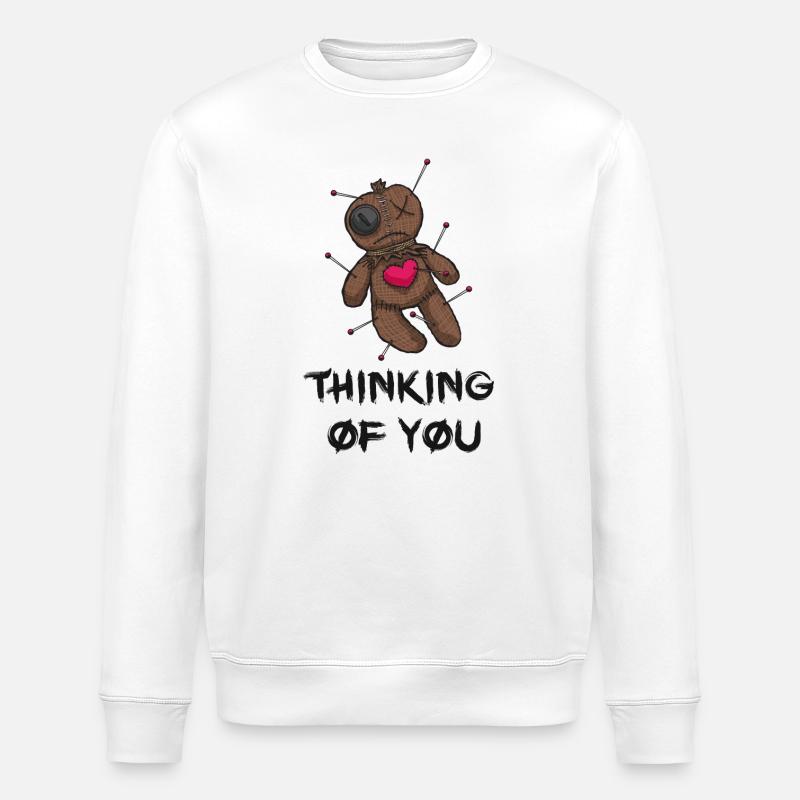 Je pense à toi - Sweat bio ROLLER Stanley/Stella Unisexe - blanc
