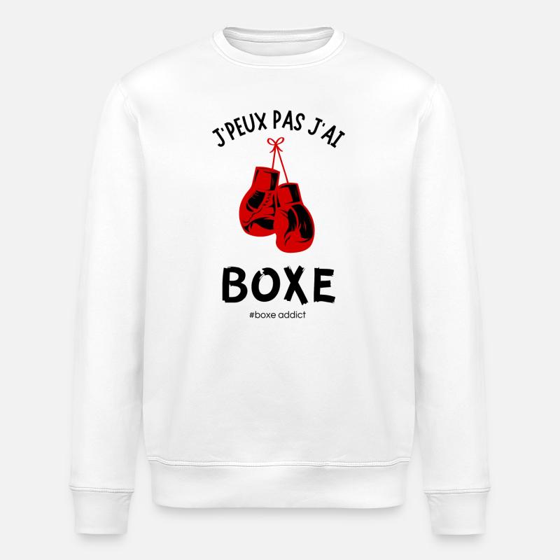 J'peux pas j'ai boxe #boxe addict - Sweat bio ROLLER Stanley/Stella Unisexe - blanc