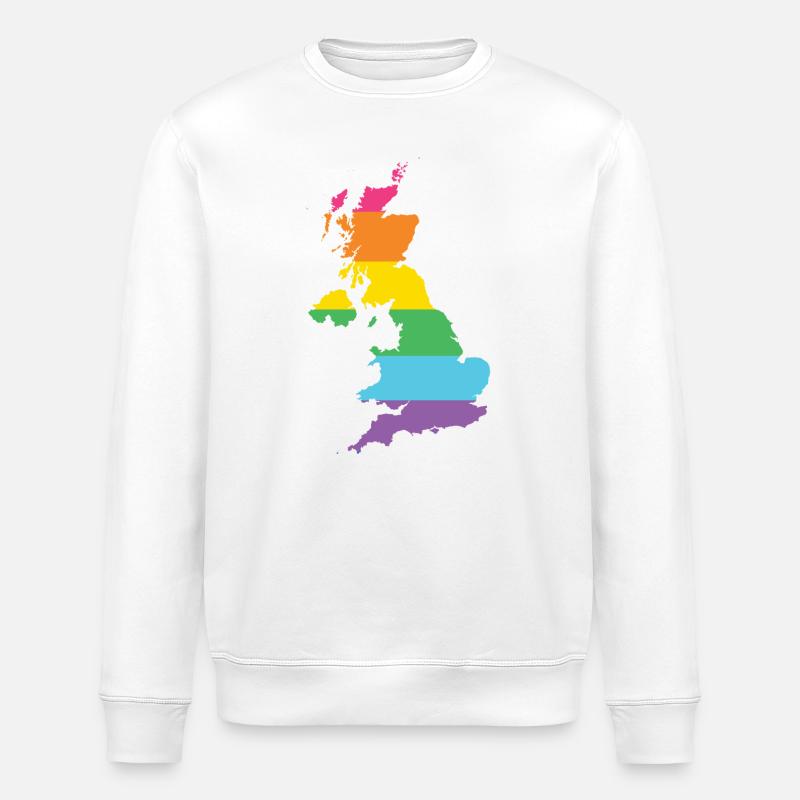 LGBTQ Großbritannien - Stanley/Stella Unisex Bio-Sweatshirt ROLLER - Weiß