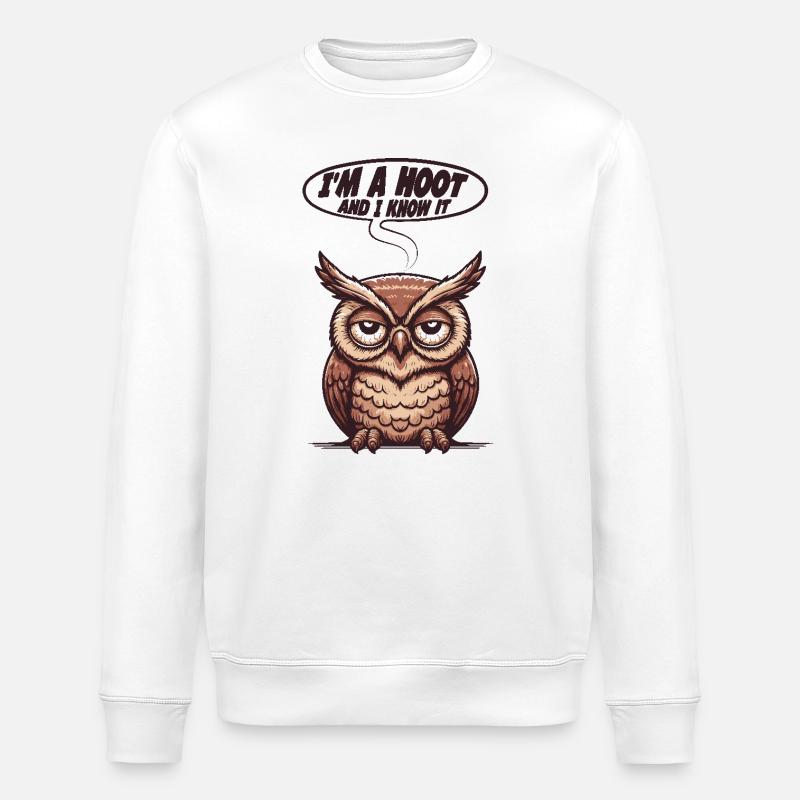 Spaßvogel - Stanley/Stella Unisex Bio-Sweatshirt ROLLER - Weiß