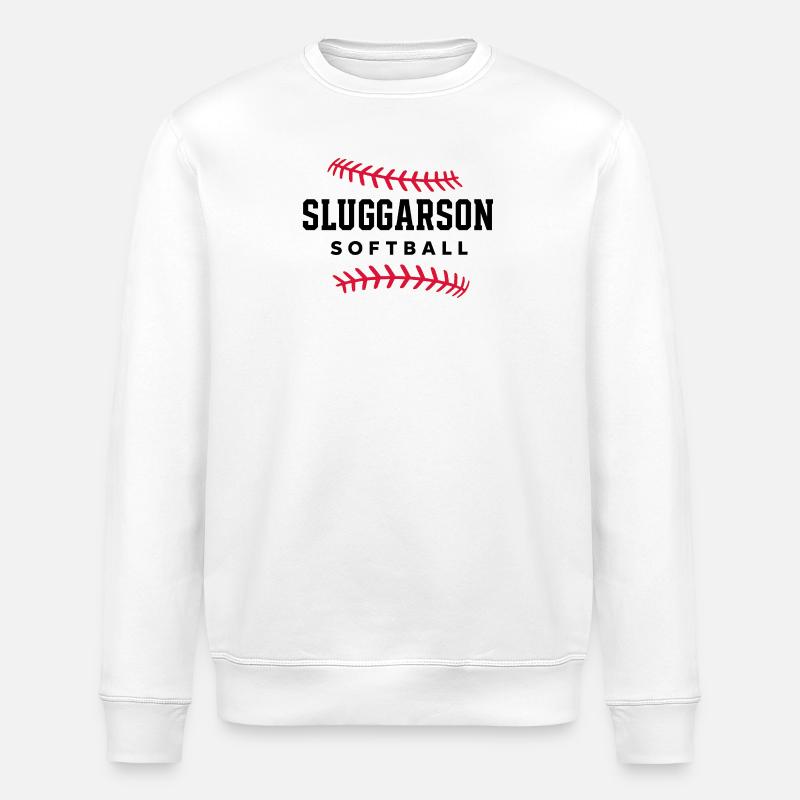 Sluggarson Softball  - Stanley/Stella Unisex Bio-Sweatshirt ROLLER - Weiß