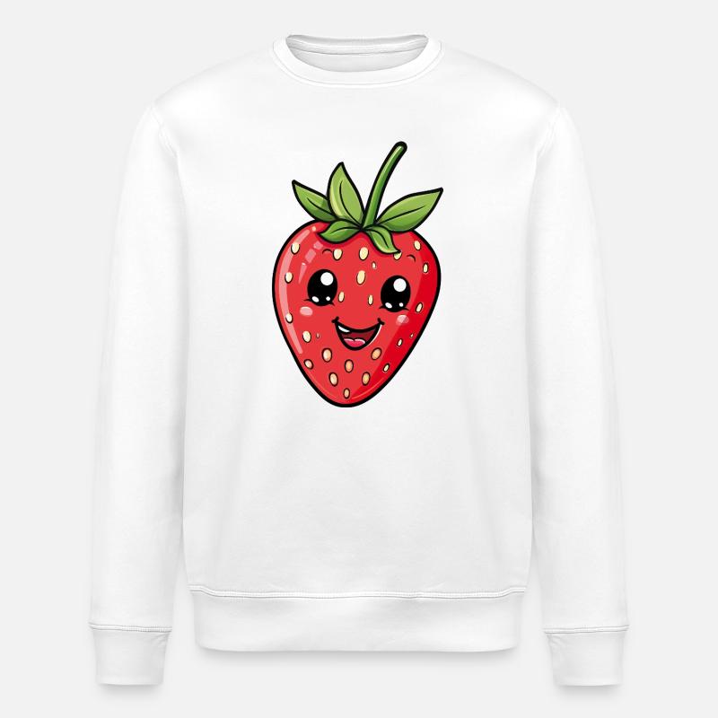 Fraise - Sweat bio ROLLER Stanley/Stella Unisexe - blanc