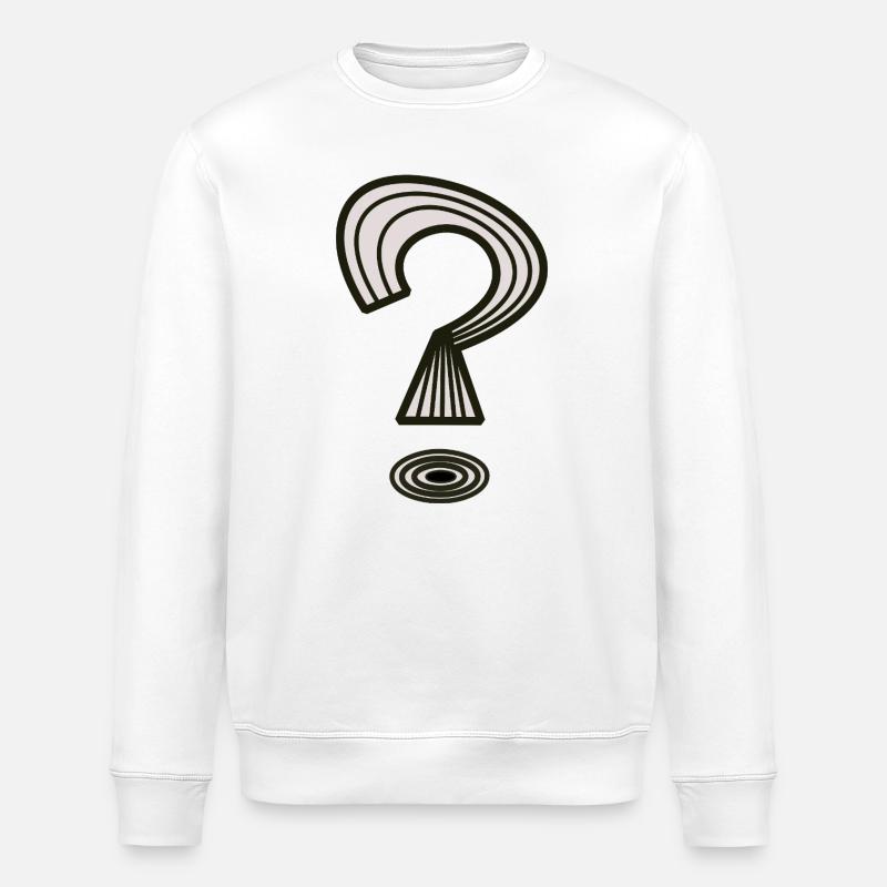 Point d’interrogation de Cean - Sweat bio ROLLER Stanley/Stella Unisexe - blanc