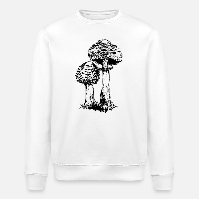 ACCUMULATEUR CHAMPIGNON - Sweat bio ROLLER Stanley/Stella Unisexe - blanc