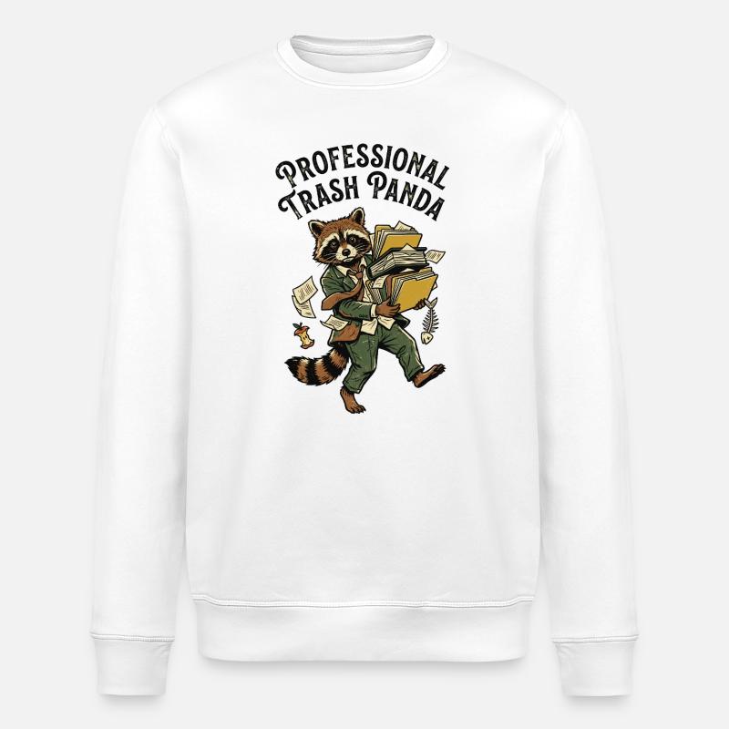 Panda professionnel - Sweat bio ROLLER Stanley/Stella Unisexe - blanc