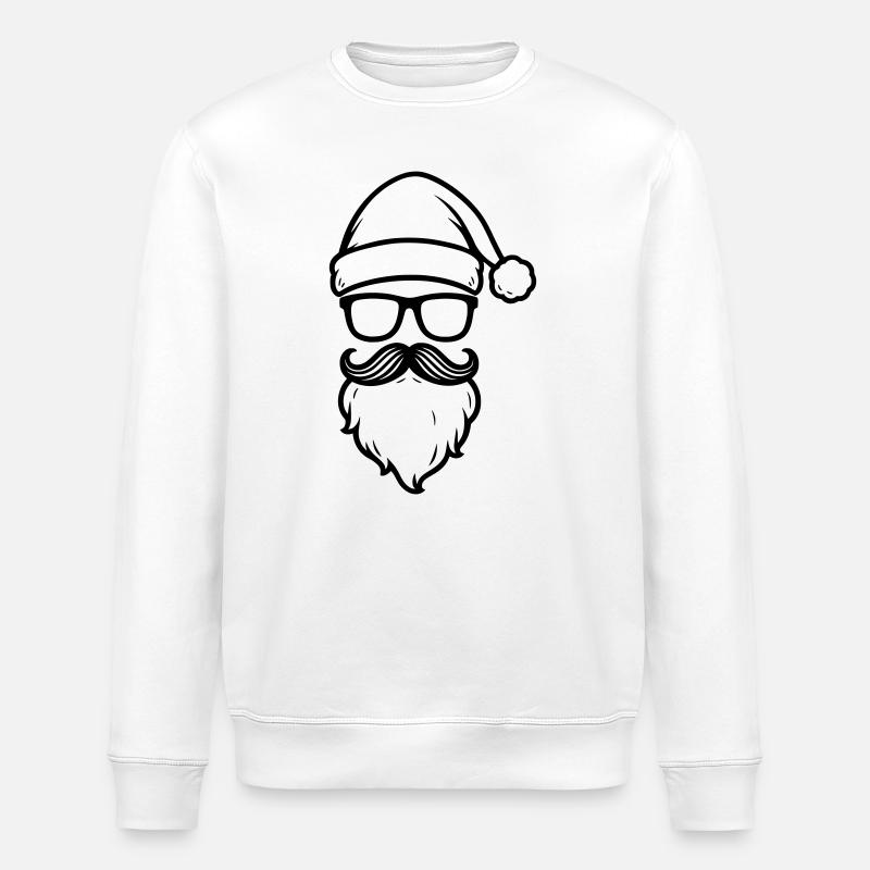 Santa Cool  - Stanley/Stella Unisex Bio-Sweatshirt ROLLER - Weiß