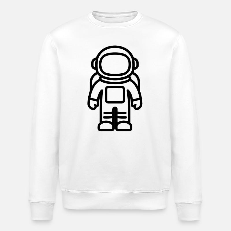 astronaut - Stanley/Stella ROLLER Unisex Organic Sweatshirt - white
