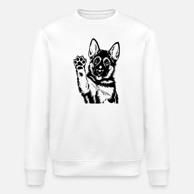 Schäferhund - Stanley/Stella Unisex Bio-Sweatshirt ROLLER - Weiß