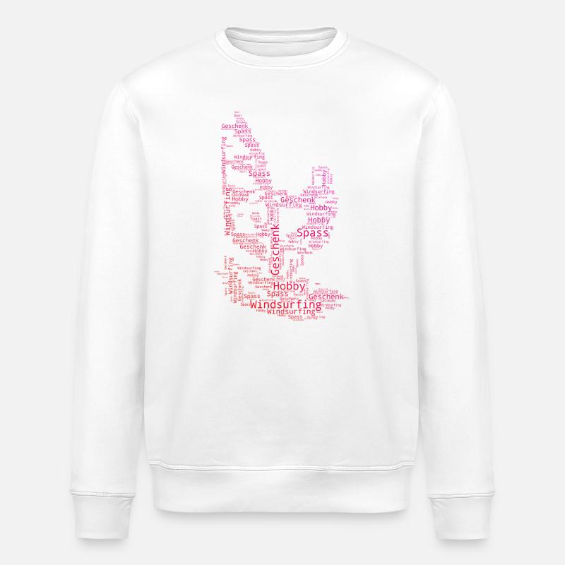 Windsurfing Vibes für Windsurf - Stanley/Stella Unisex Bio-Sweatshirt ROLLER - Weiß