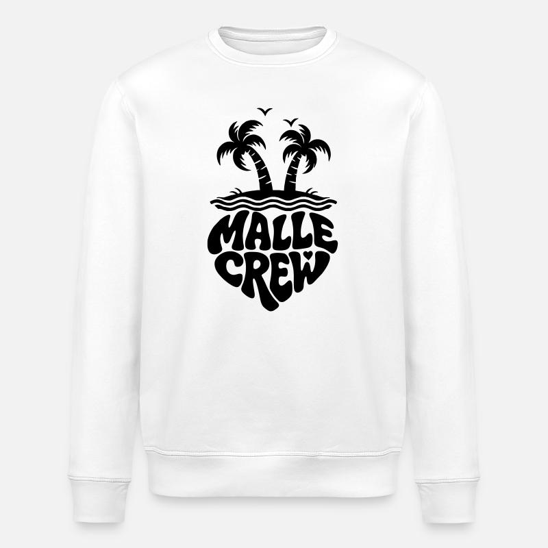 Mallorca Crew - Stanley/Stella ROLLER Unisex Organic Sweatshirt - white